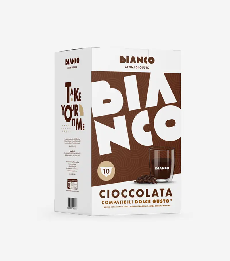 10 Capsule Dolce Gusto Bianco Caffè Cioccolato