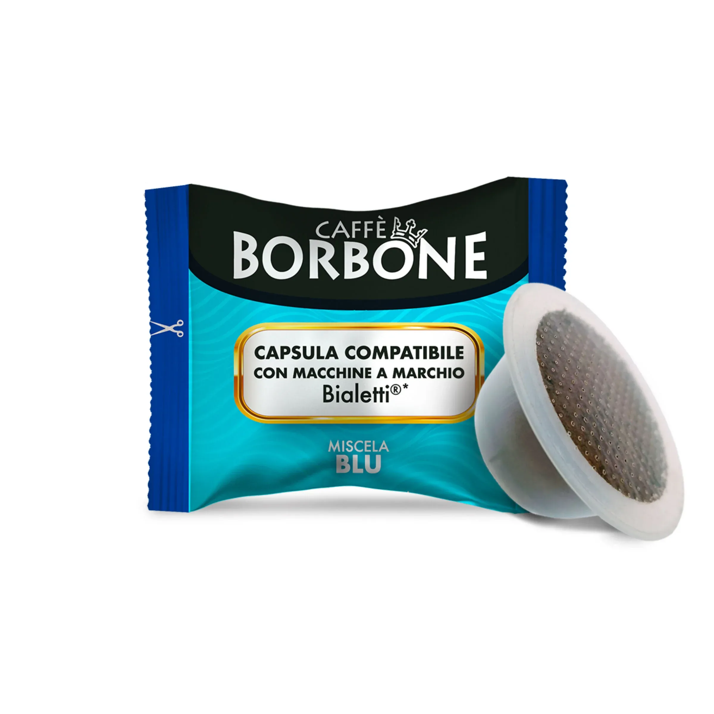100 Capsule Bialetti Borbone Blu