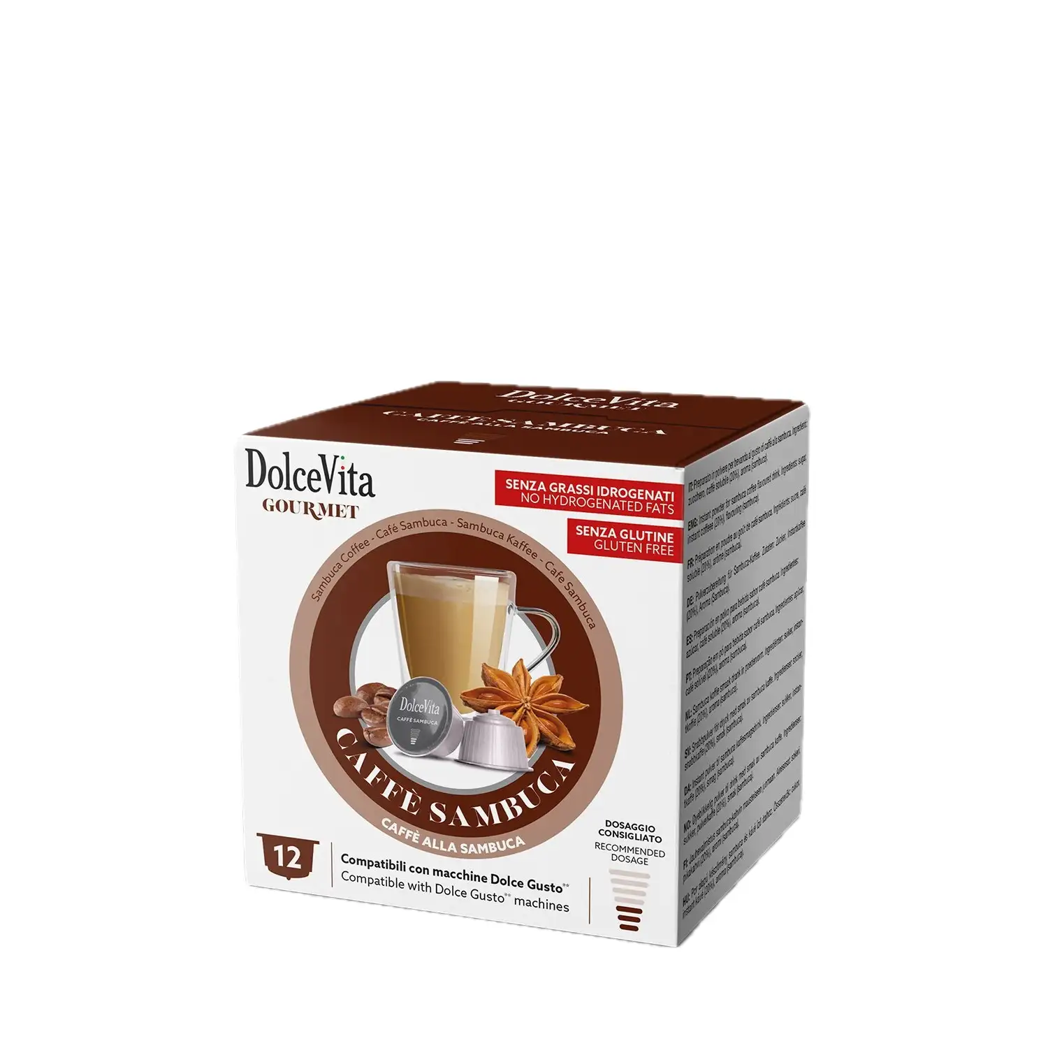 12 Capsule Dolce Vita Dolce Gusto Caffè Sambuca