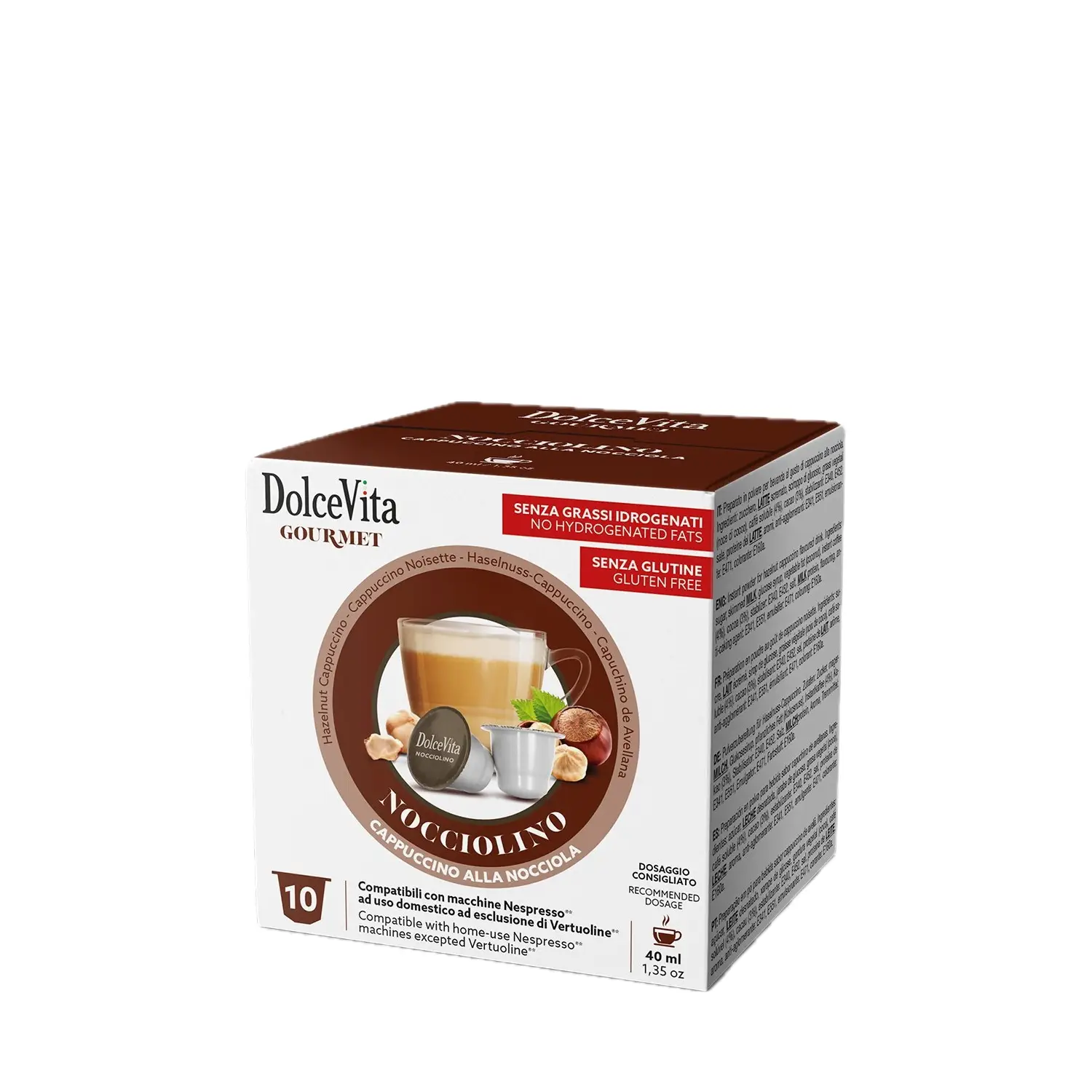 10 Capsule Nespresso Dolce Vita Nocciolino